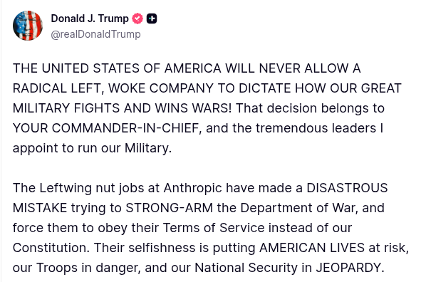 El Pentágono designa a Anthropic como "riesgo para la cadena de suministro" tras disputa por el uso militar de la IA