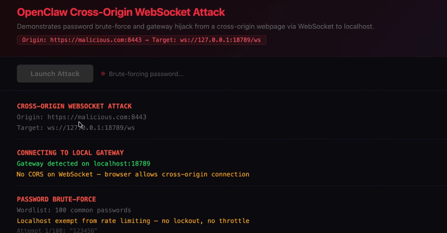 Vulnerabilidad 'ClawJacked' permite a sitios maliciosos secuestrar agentes OpenClaw AI locales